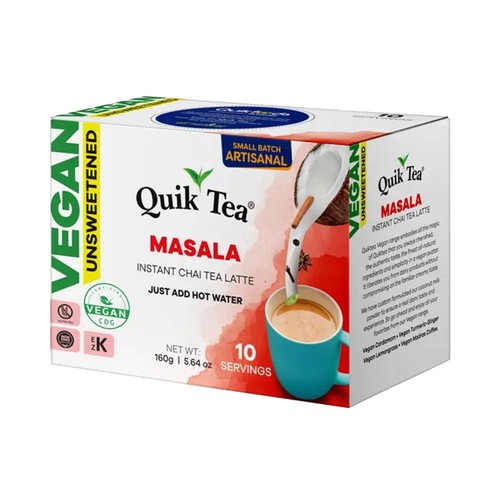 Quiktea vegan instant chai tea - vegan,